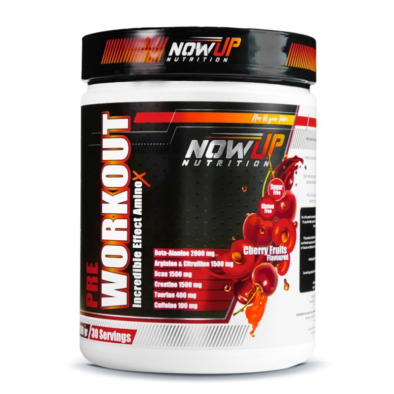NOWUP NUTRITION Pre- Workout Incredible Effect Amino Asit / Vişne Aromalı / 360 Gr. / 30 Servis