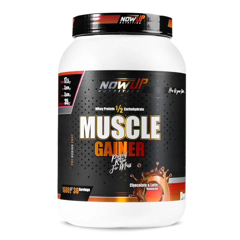 NOWUP NUTRITION Muscle Gainer / Çikolata & Latte Aromalı / 1680 Gr. / 30 Servis
