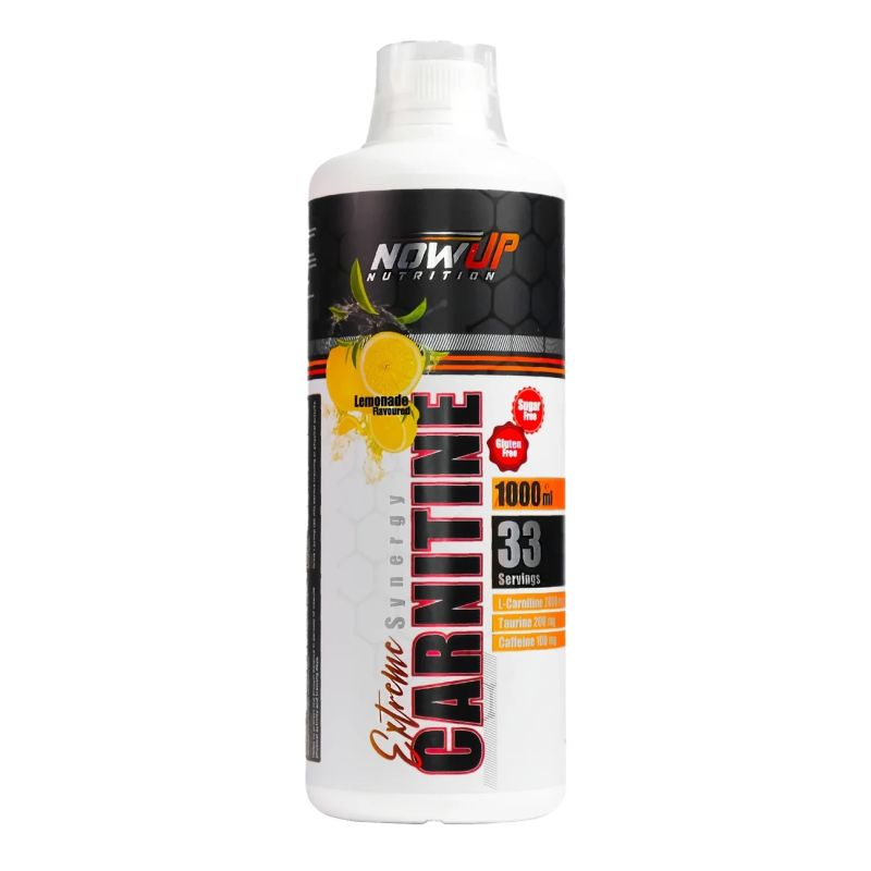 NOWUP NUTRITION Extreme Synergy Carnitine / 1000 ml / Limon Aromalı L-carnitine / 33 Servis / Yağ Yakma
