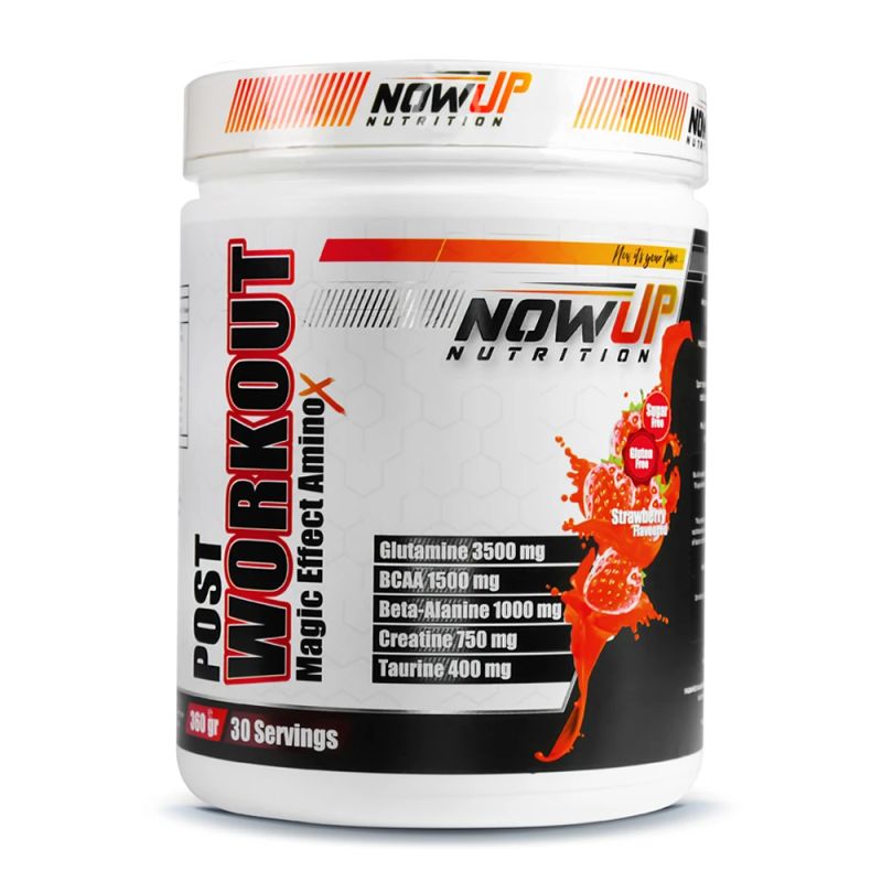 NOWUP NUTRITION Post Workout 360 Gr Çilek