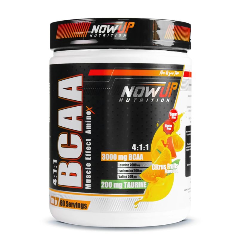 NOWUP NUTRITION Bcaa 4:1:1 Muscle Effect Amino Asit / Turunç Meyveleri Aromalı / 360 Gr. / 60 Servis